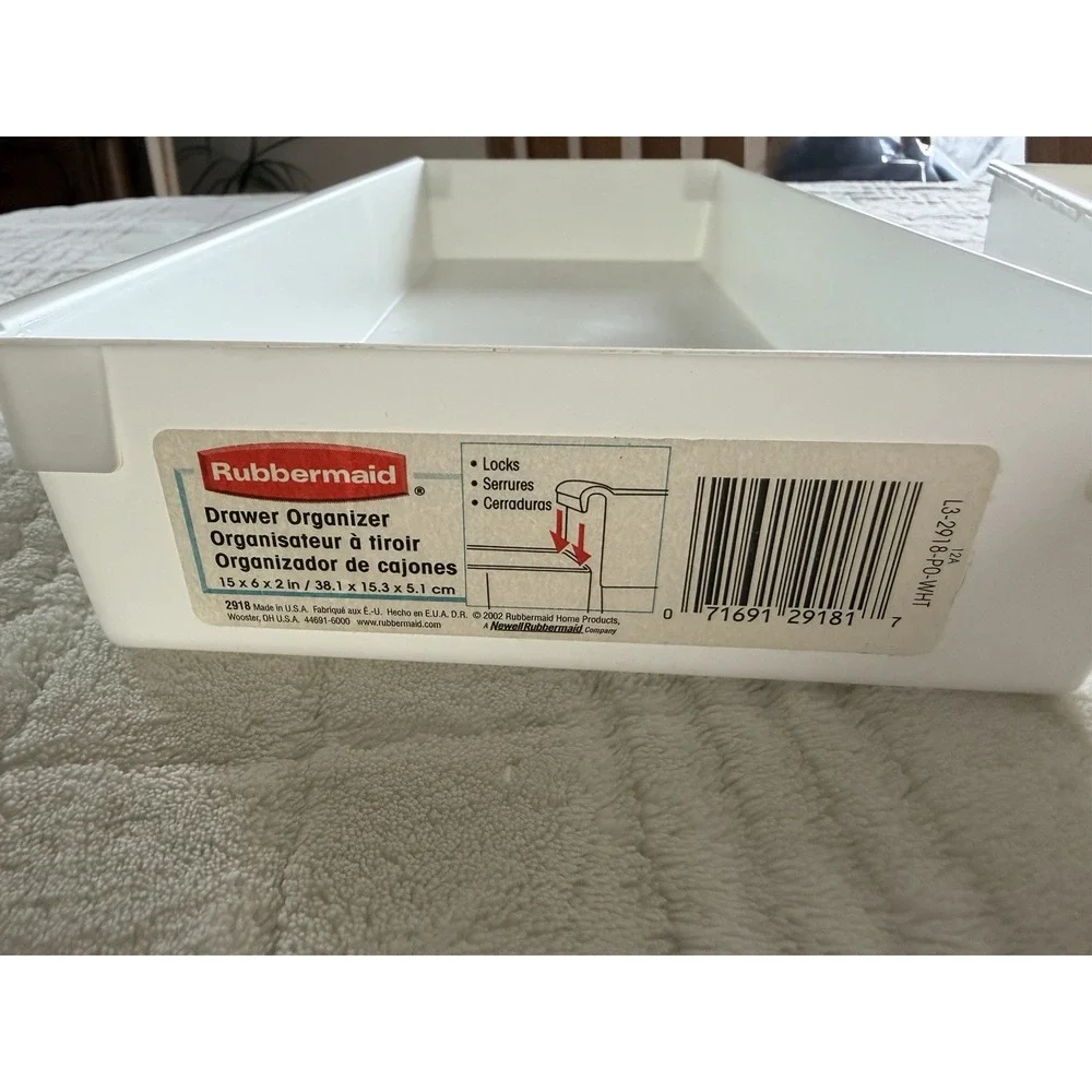Rubbermaid Vintage Interlocking Drawer Vintage Organizers 2918 15x6x2 Lot Of 2
